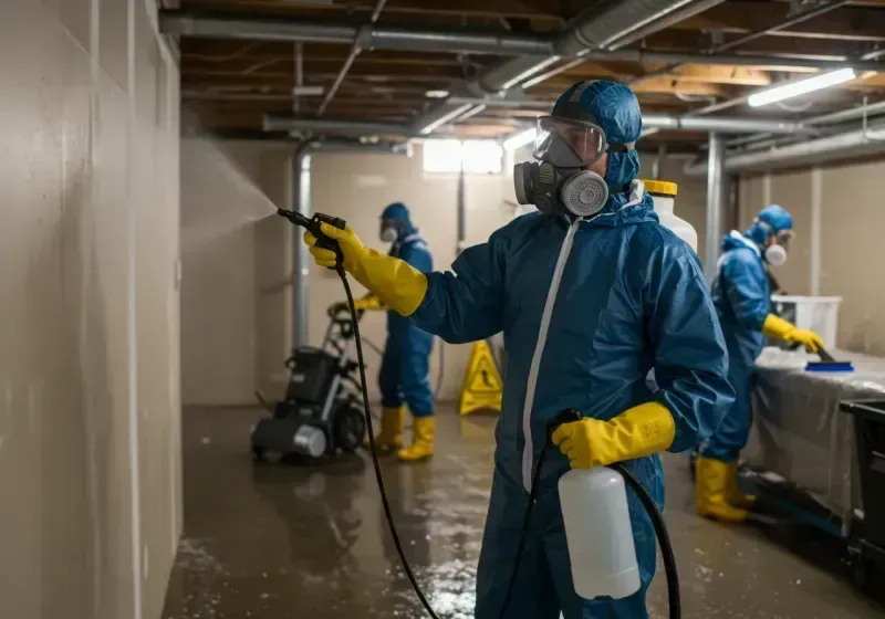 Basement Sanitization and Antimicrobial Treatment process in Monmouth, ME